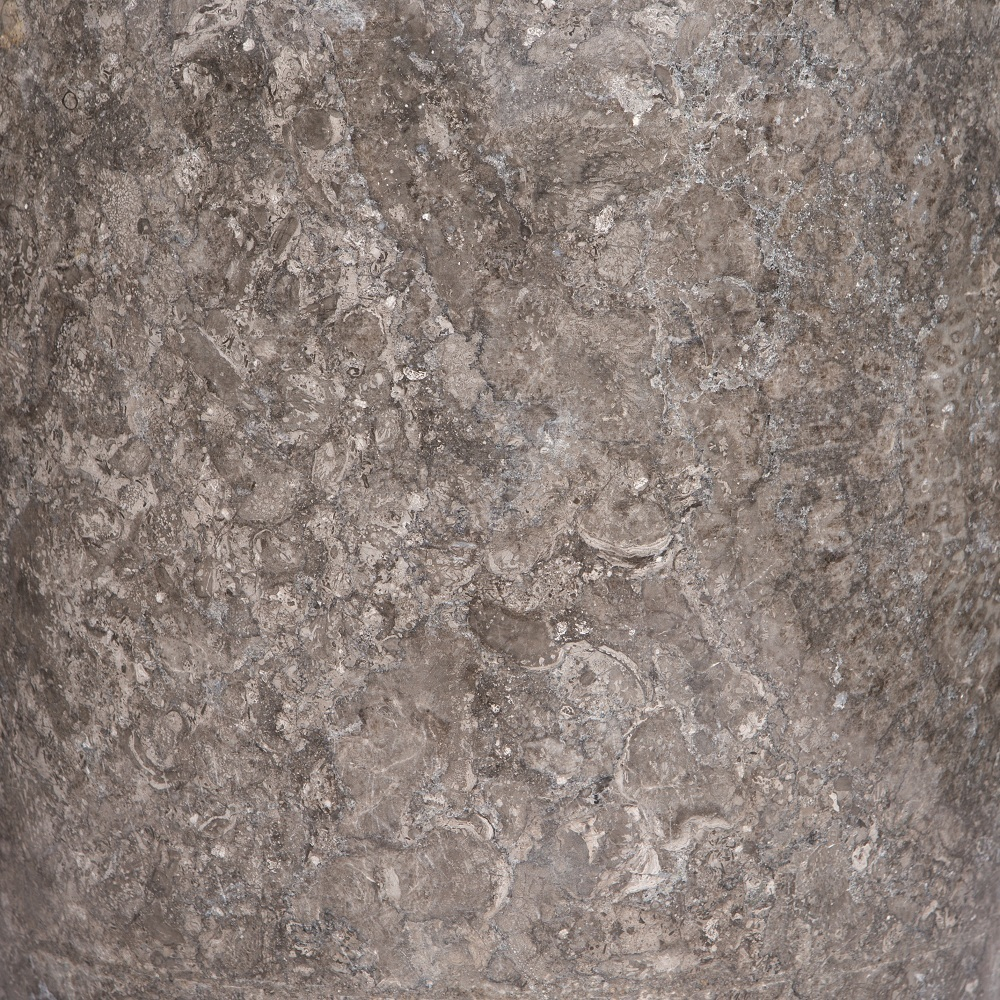 Раковина напольная из мрамора Round Midle Big Grey MN-01708 (45*45*90 см)
