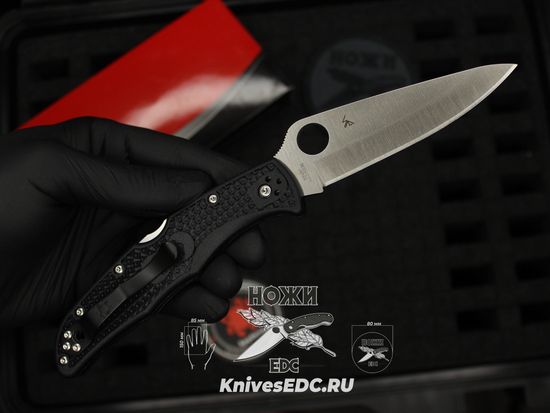 Складной нож Spyderco Endura C10PBK c клинком из стали VG-10, рукоять FRN