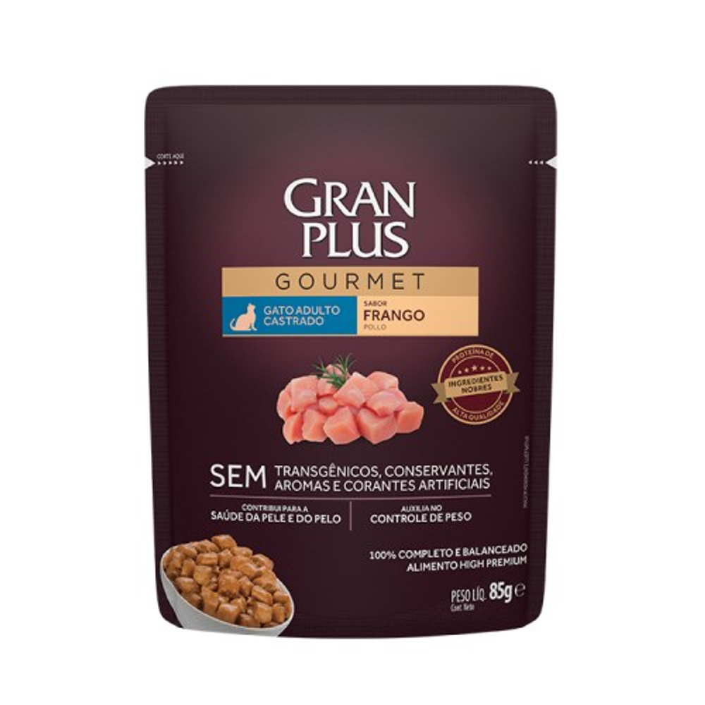 Granplus Gourmet Cat Sterilized Курица пауч для кошек 85 г