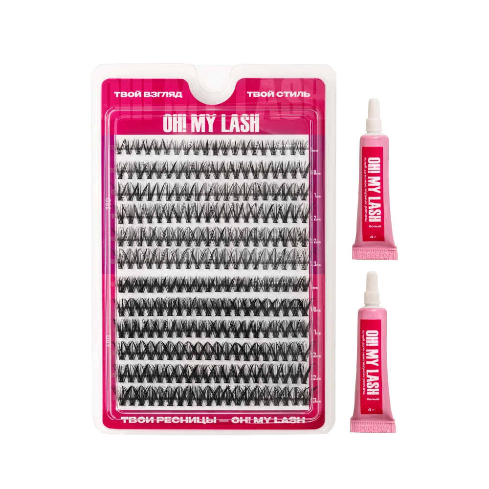 Набор черных накладных ресниц "Twins" OH! MY LASH