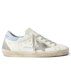 Women’s Super Star with suede star and blue heel tab