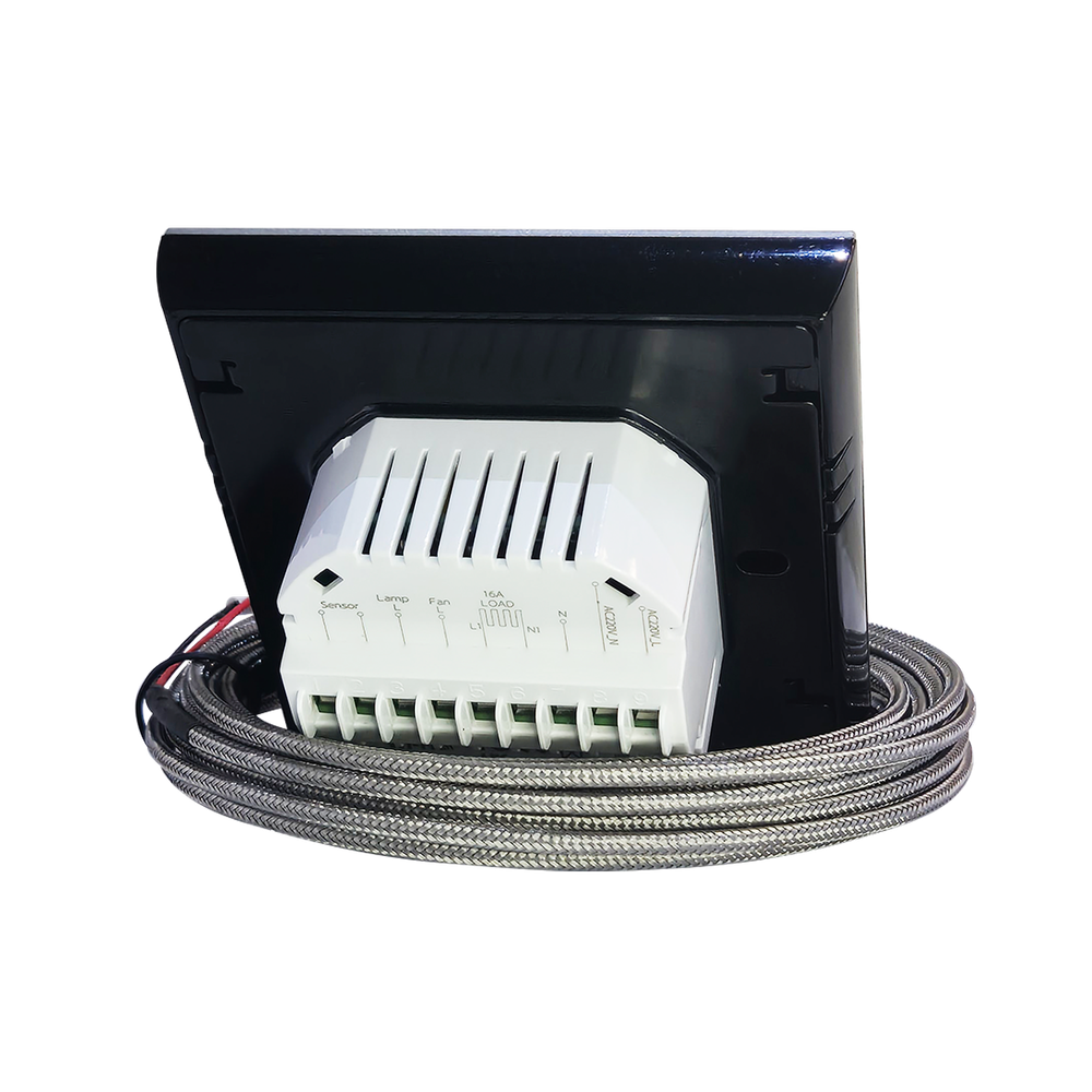 Steam&Water - Smart SAUNA CONTROLLER - Wi-fi контроллер управления электрокаменкой, в черном корпусе, в комплекте с термодатчиком и контактором