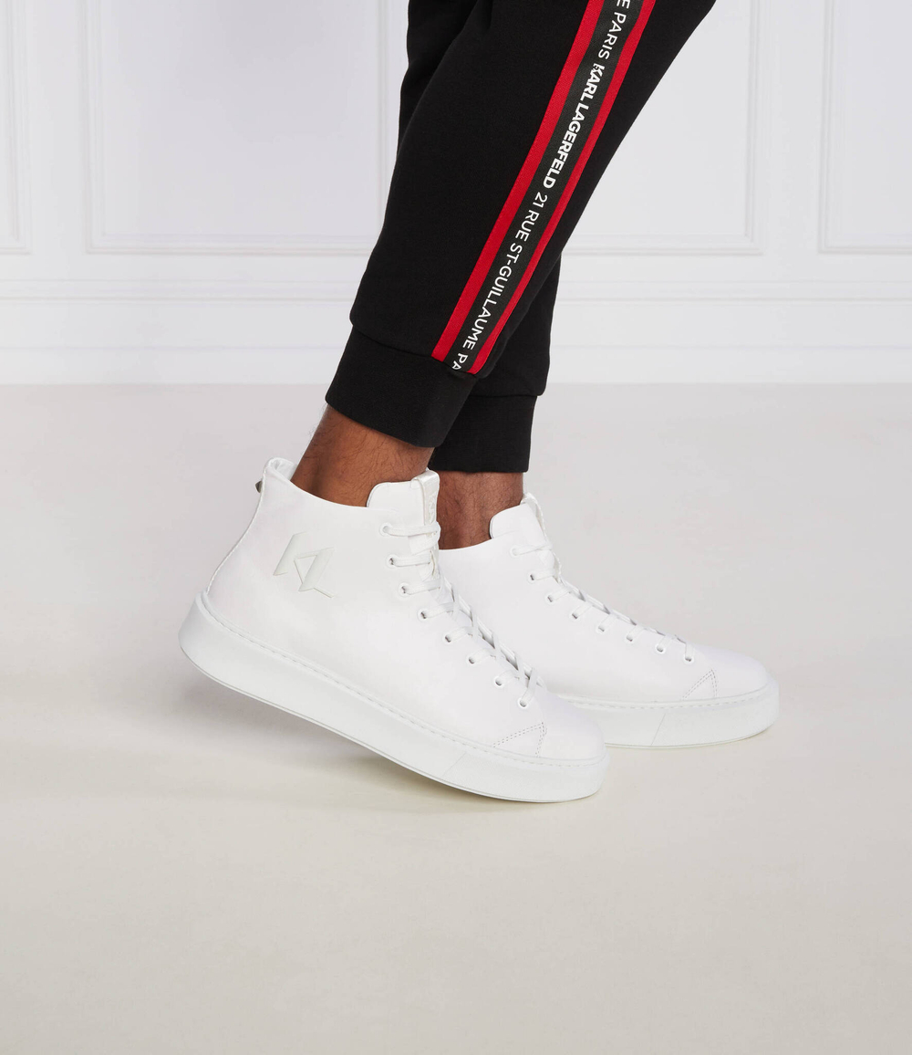 Кожаные кроссовки maxi kup monogram injekt Karl Lagerfeld - белый(KL52265)