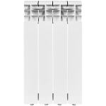 Радиатор алюминиевый ROMMER Profi 500 - 4 секции (подключение боковое, цвет белый)