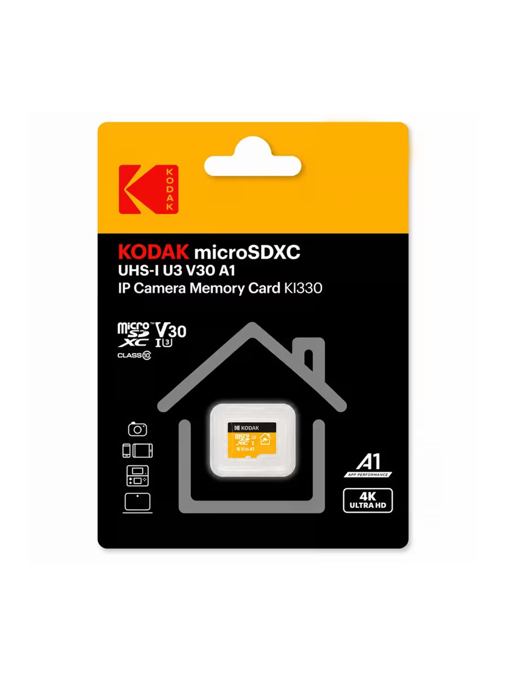 Карта памяти Kodak KI330 32GB microSDHC UHS-I U3 V30 A1, R/W 90/50 МБ/с