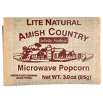 Amish Country Popcorn, попкорн для микроволновой печи, натуральный вкус, 3 пакетика по 85 г (3 унции)