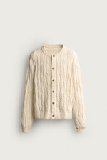 КАРДИГАН RELAXED FIT С КОСАМИ — ZARA