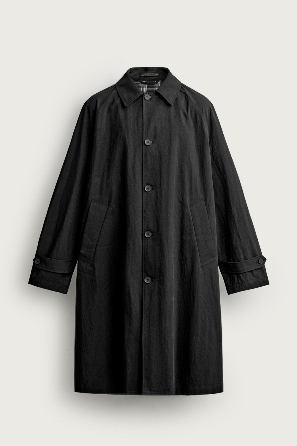 КОНТРАСТНЫЙ ТРЕНЧ RELAXED FIT — ZARA