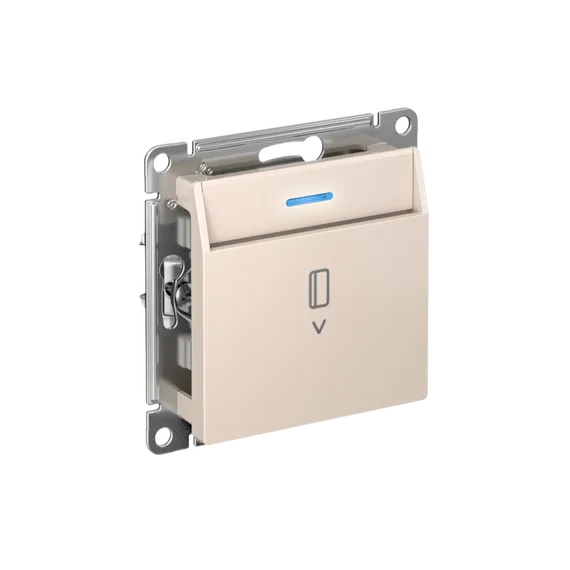 Выключатель карточный с подсветкой, без задержки отключения Systeme Electric AtlasDesign Бежевый ATN000267