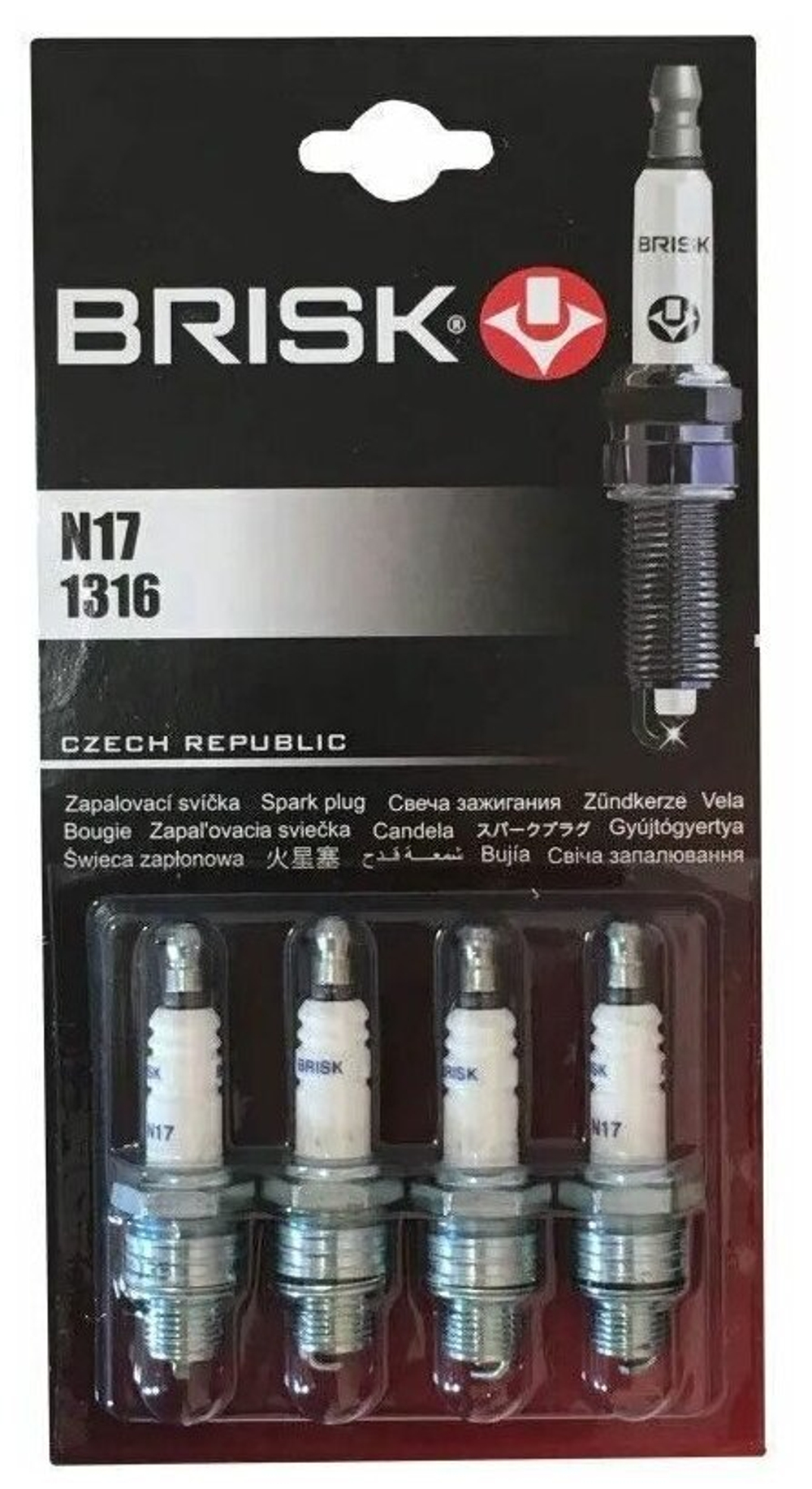 СВЕЧА ЗАЖИГАНИЯ "BRISK" N17-J МЕДНЫЕ