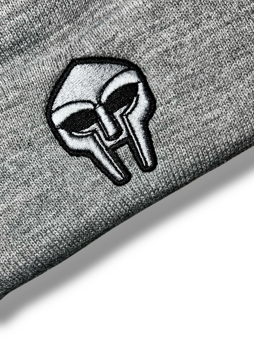 Шапка MF DOOM grey с подворотом