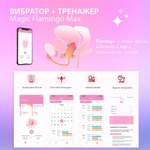 Вибромассажёр с интеллектуальным управлением Magic Flamingo Max от Magic motion, оранжевый