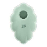 Мятный вакуум-волновой клиторальный вибростимулятор 9см Satisfyer Cloud Dancer 4049694