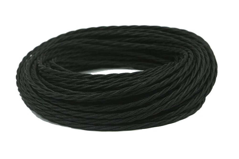 Ретро провод витой Черный Interior Wire Twist Магус ТМ ПРВ-ЧРН / 2х1,5