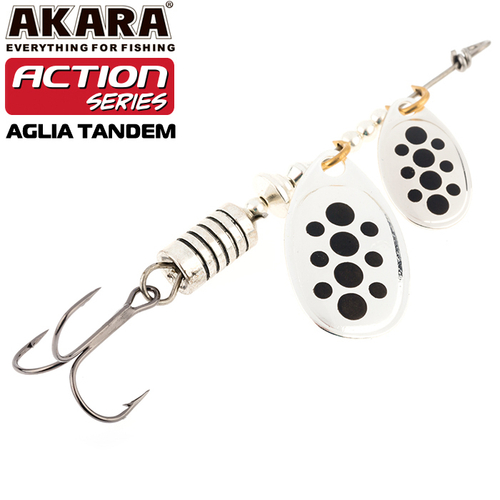 Блесна вращающаяся Akara Action Series Aglia Tandem 2/4 11 гр. 2/5 oz. A01