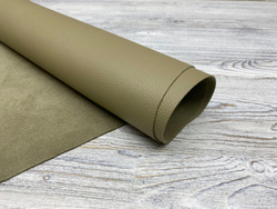 Кожа Olive Grey текстура крупный план