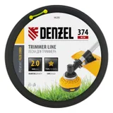 Леска для триммера звезда, 2,0мм х 374м, на DIN катушке FLEX CORD,  Denzel — фото 3