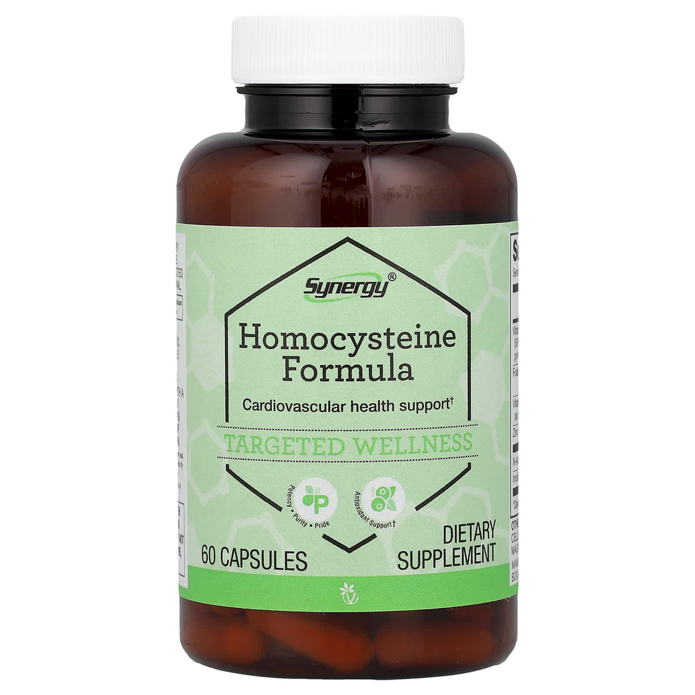Vitacost, Synergy®, добавка с гомоцистеином, 60 капсул
