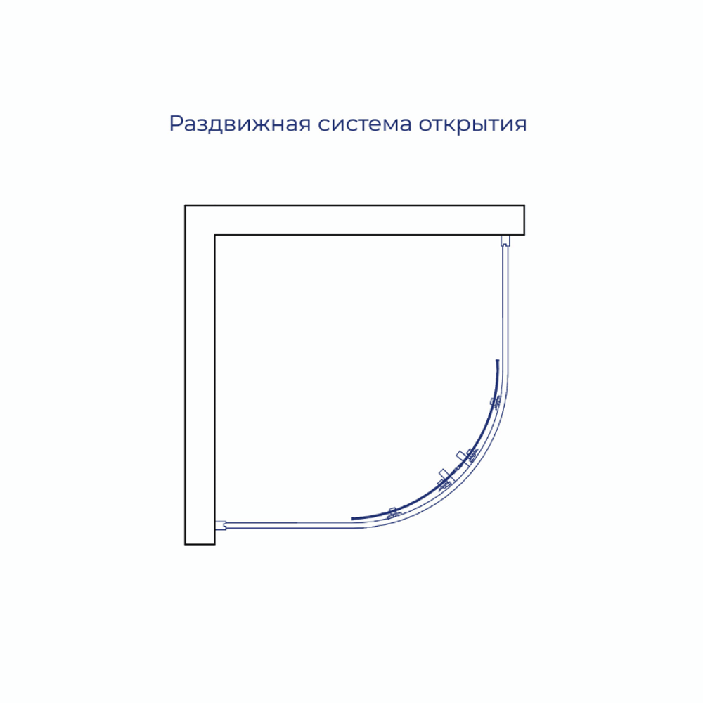 Душевой уголок RGW PA-52B (Прозрачное, 1000x1000)