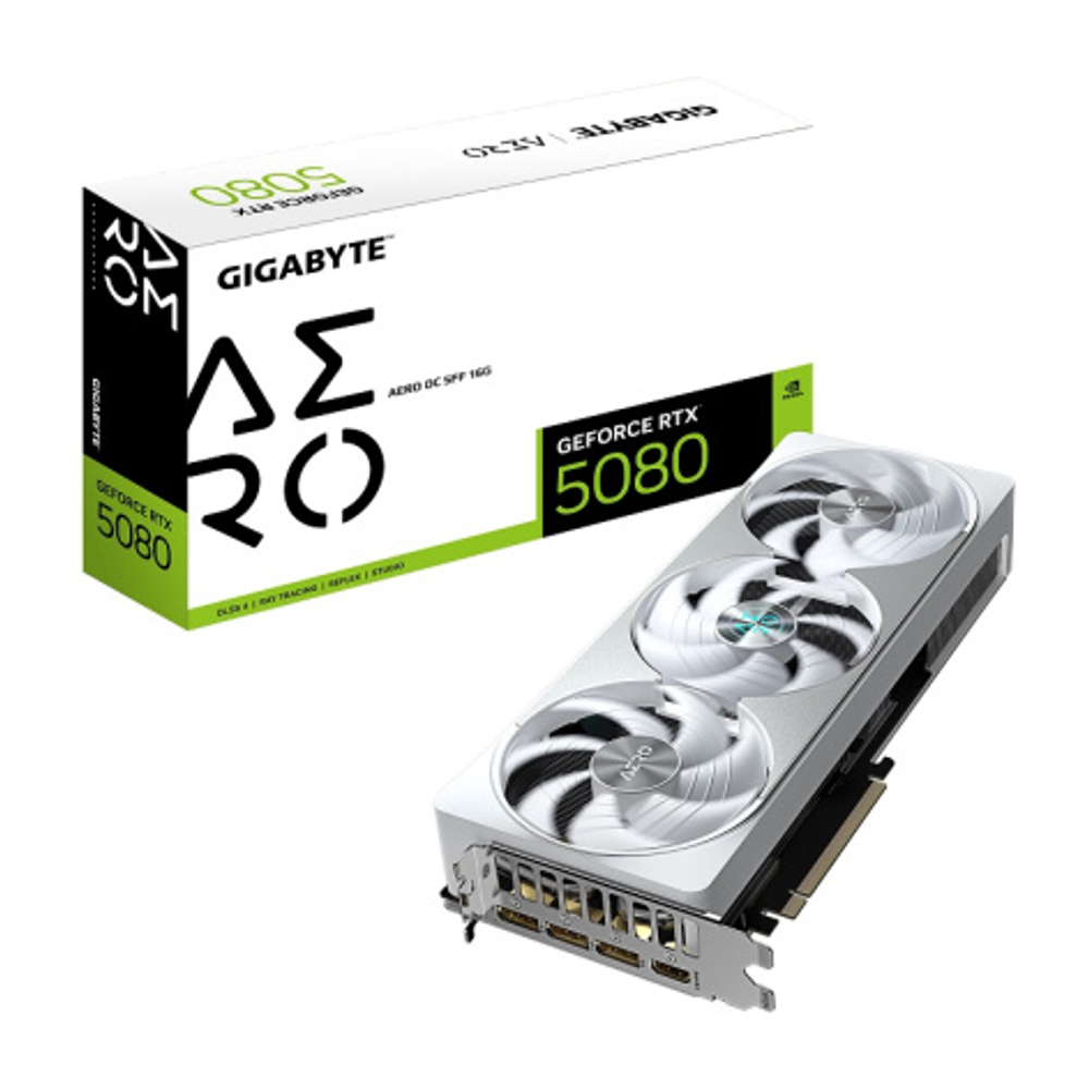 Видеокарта GIGABYTE GeForce RTX 5080 AERO OC SFF (GV-N5080AERO OC-16GD)