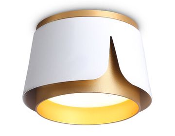 Светильник накладной со сменной лампой 1*GX53 TN71221 WH/GD белый/золото Techno family Ambrella
