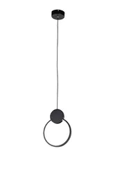 Светильник подвесной светодиодный Rilon 2416/1 BLACK, 22 Вт, чёрный