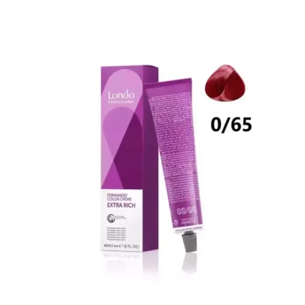 Londa Color стойкая крем-краска, 0/65 фиолетово-красный микстон, 60мл