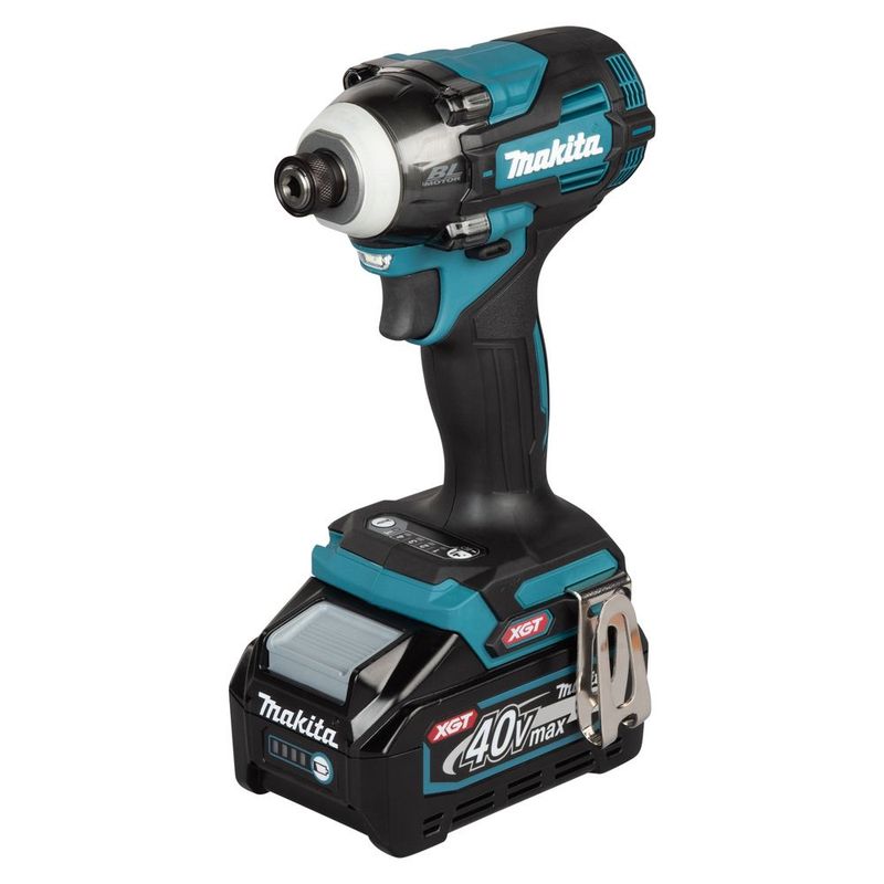 Makita TD004GD201 — аккумуляторный ударный шуруповёрт, 230 Н·м, с 2 АКБ 2,5 А·ч и ЗУ