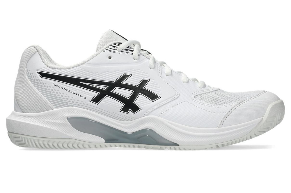 Мужские теннисные кроссовки Asics Gel-Dedicate 9 Clay - white/black