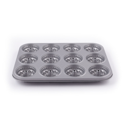 Форма на 12 кексов "Кугельхопф" Patisse Silver 35х24х3 см