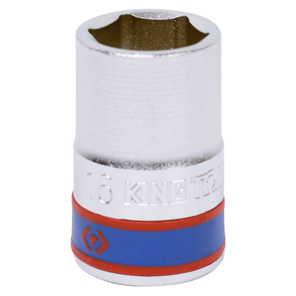 KING TONY (433516M) Головка торцевая стандартная шестигранная 1/2", 16 мм