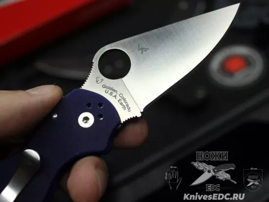 Нож складной Spyderco Para 3 223GPDBL c клинком из стали CPM-S110V, рукоять G10