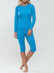 Термобелье женское комплект Sport wool комплект 30SWWSRU-012, голубой меланж
