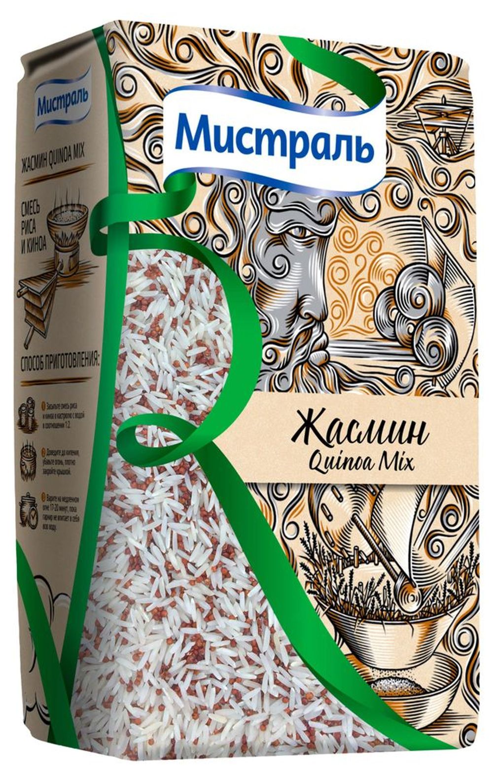 Рис Мистраль Жасмин с красным киноа 500г