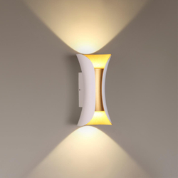 3886/6WG HIGHTECH ODL20 501 бел/золот/металл Настен.светильник LED 4000K 120° 6W 220V IP54 KRISTA