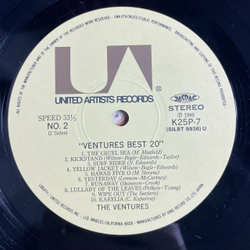 Винтажная виниловая пластинка LP Ventures Best 20 (Japan 1980) (No Obi)