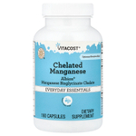 Vitacost, хелатный марганец, 180 капсул