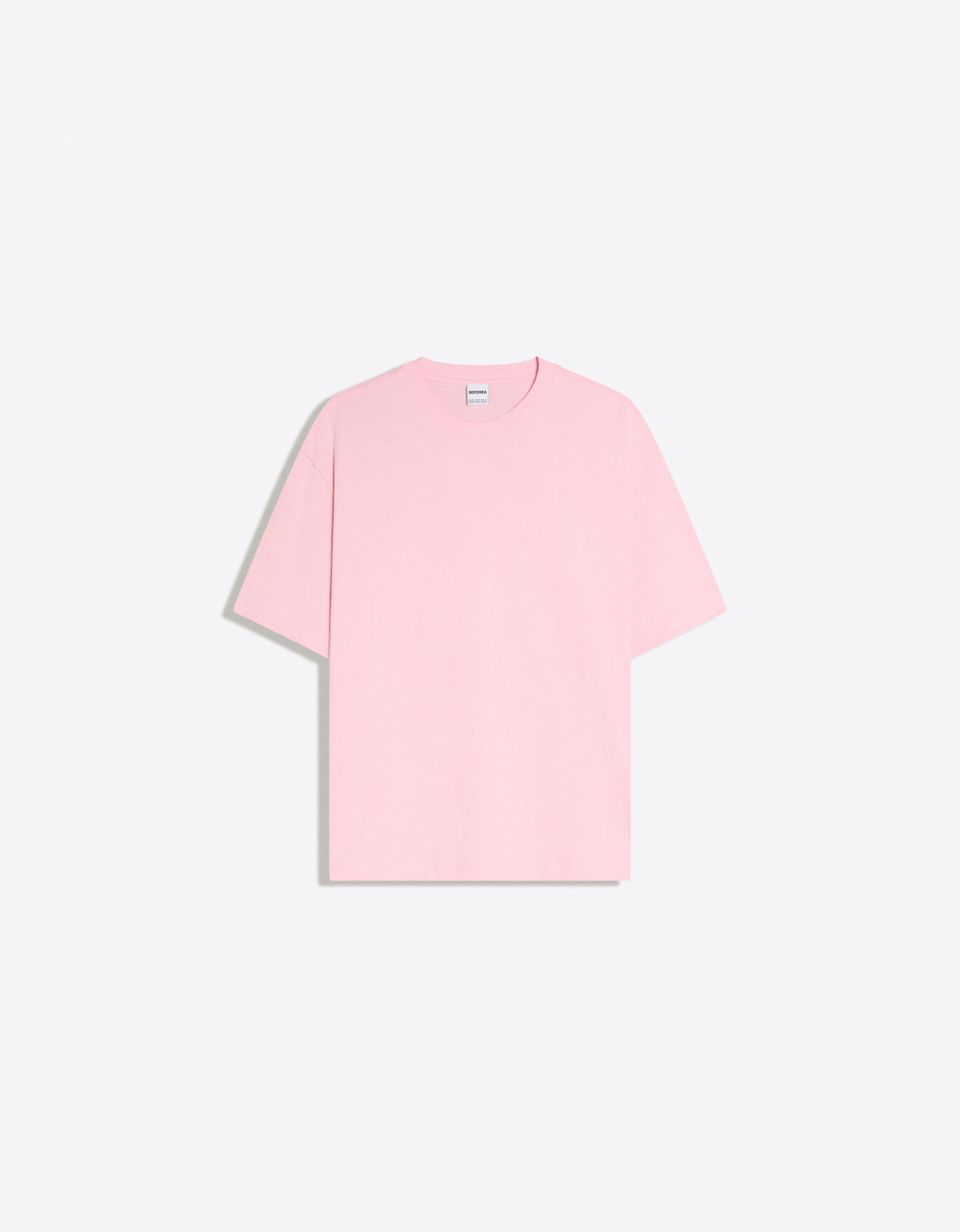 Мужская плотная футболка boxy fit - BERSHKA