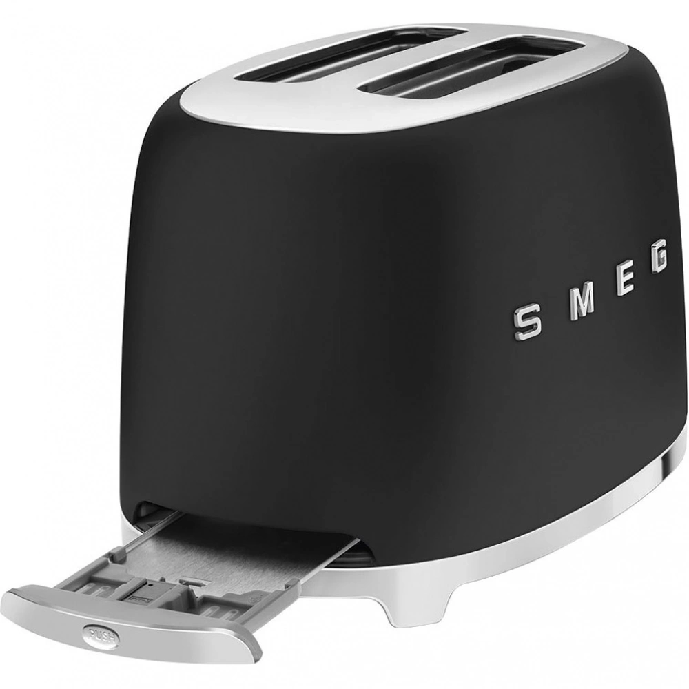 Тостер Smeg TSF01BLMEU матовый черный