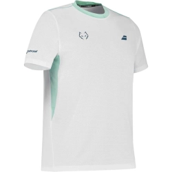 Мужская теннисная футболка Babolat Crew Neck Lebron - white/white