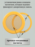 Решетка вентиляционная на магнитах КП100 Манго