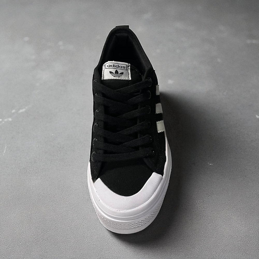 Adidas Nizza Platform • Black White