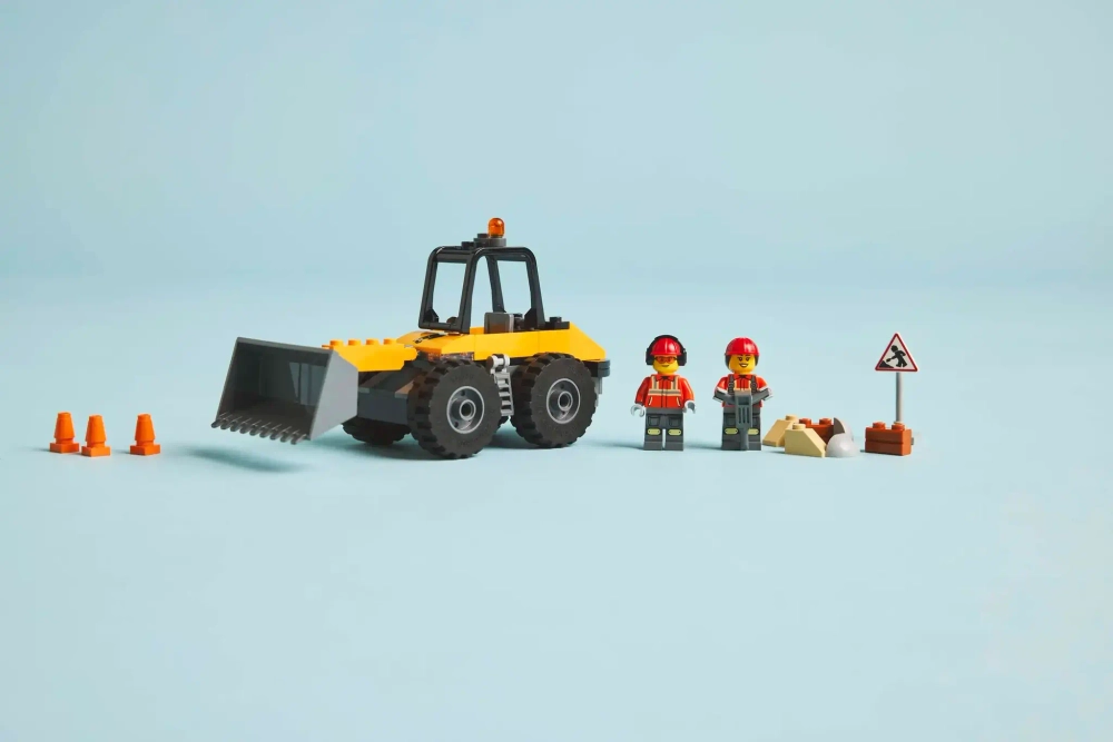 Конструктор LEGO City 60450 Желтый строительный колесный погрузчик