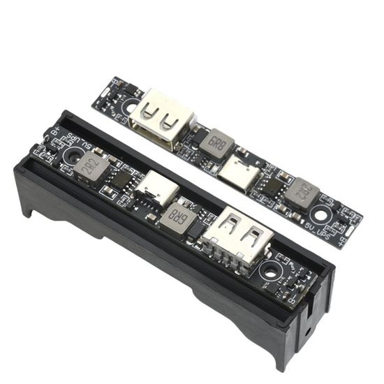 Плата зарядки и защиты 18650, модуль питания 5V 1.2A с USB-C и USB-A
