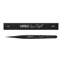 Пинцет с лазерной заточкой Прямой Grace Elegante Black Lovely