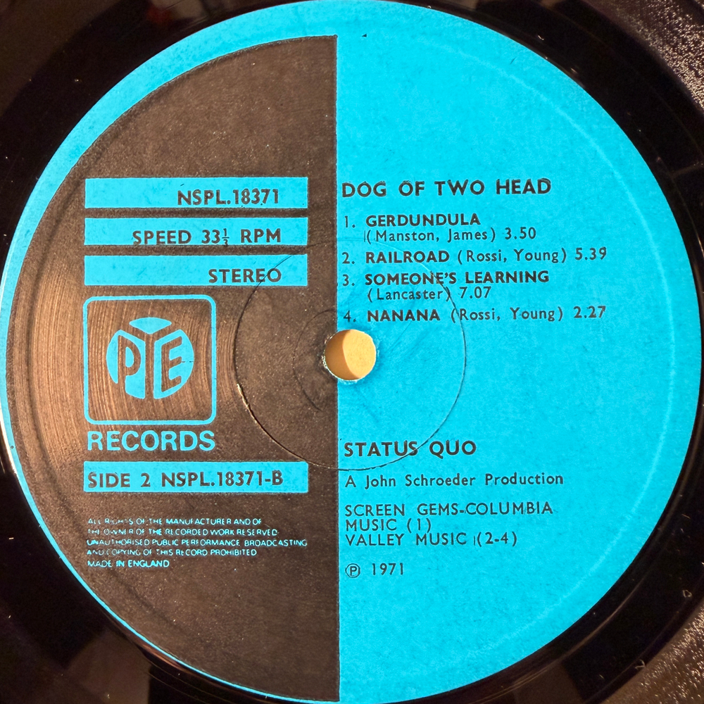Status Quo - Dog Of Two Head (Англия 1971г.)