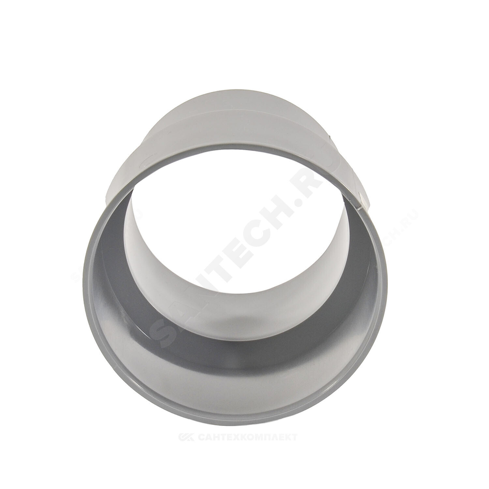 Переход PP-H на чугун серый BASE Дн 50х75 б/нап без манжеты VALFEX 23050075