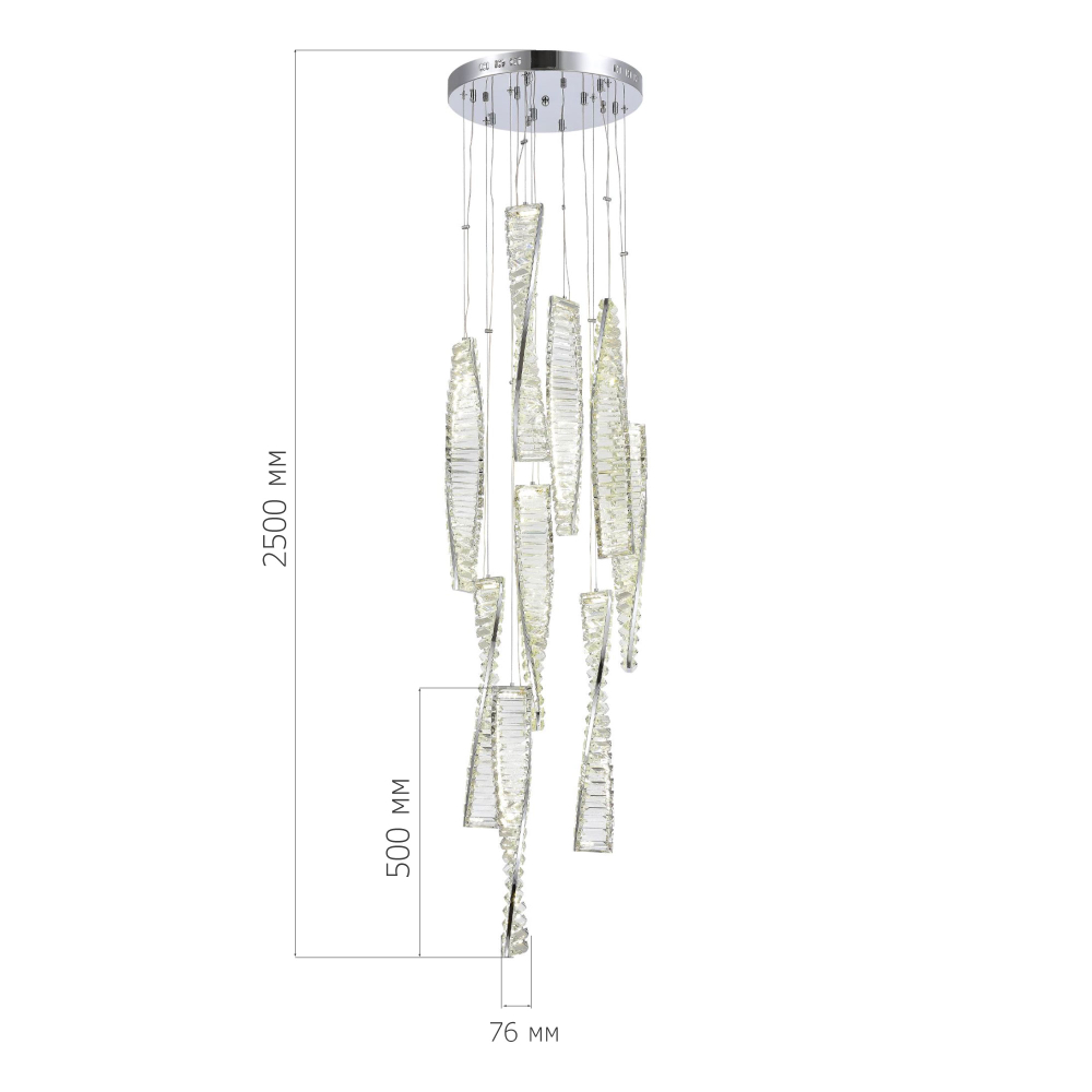 Светильник подвесной ELICA LED 99W 4000K