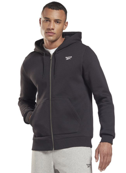 Мужская кофта теннисная Reebok Identity Zip-Up Hoodie M - black