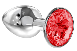 Анальная пробка Diamond Red Sparkle Small 4009-06Lola
